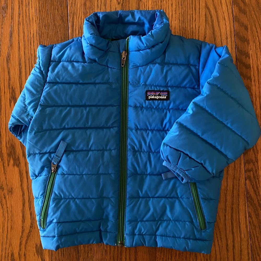Patagonia Blue Puffer Jacket
